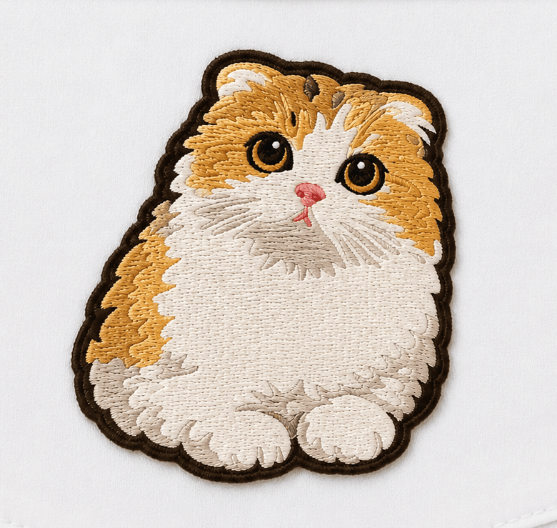 猫の刺繍デザイン